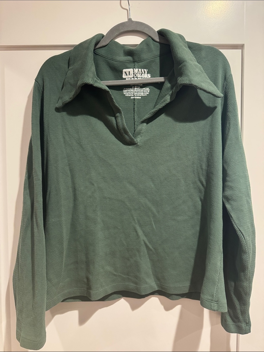 Big Bud Press: Women's Forest Green Long-Sleeve Polo Top